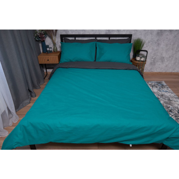 Фото - Комплект постельного белья Moon&Star Бязь Gold Люкс Gray Green 175х210 (MS-820002692)