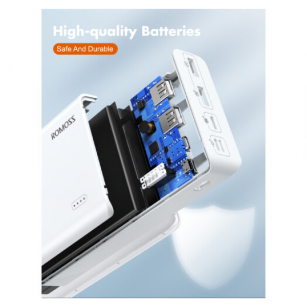 Фото - Батарея мобильная Romoss 30000mah Sense8+ White (PHP30-401-02)