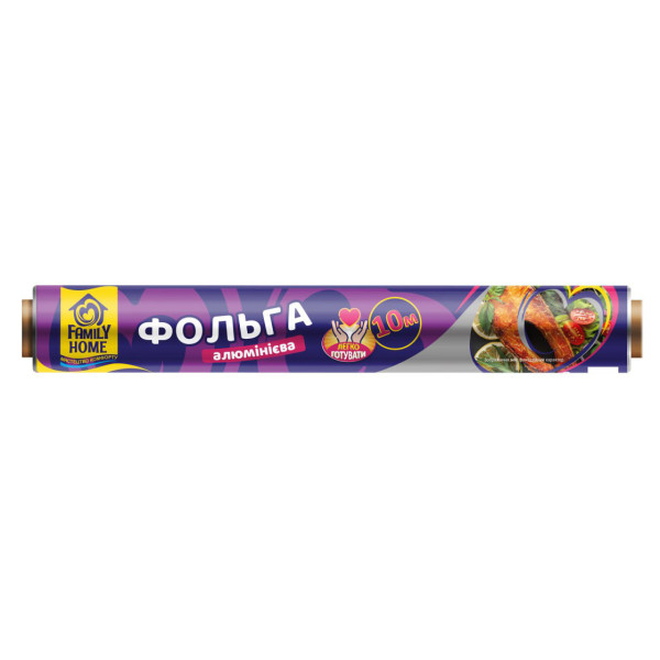 Фото - Фольга пищевая Family Home алюминиевая 10 м (4820185122092)
