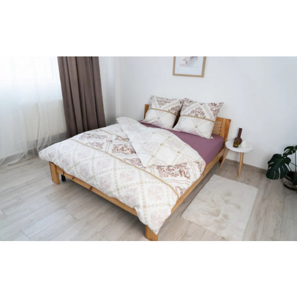 Фото - Простынь полуторная ТЕП ВДОХНОВЕНИЕ с резинкой 140х200 см Пепельная роза (2-04016_26844)