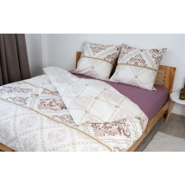 Фото - Простынь полуторная ТЕП ВДОХНОВЕНИЕ с резинкой 140х200 см Пепельная роза (2-04016_26844)