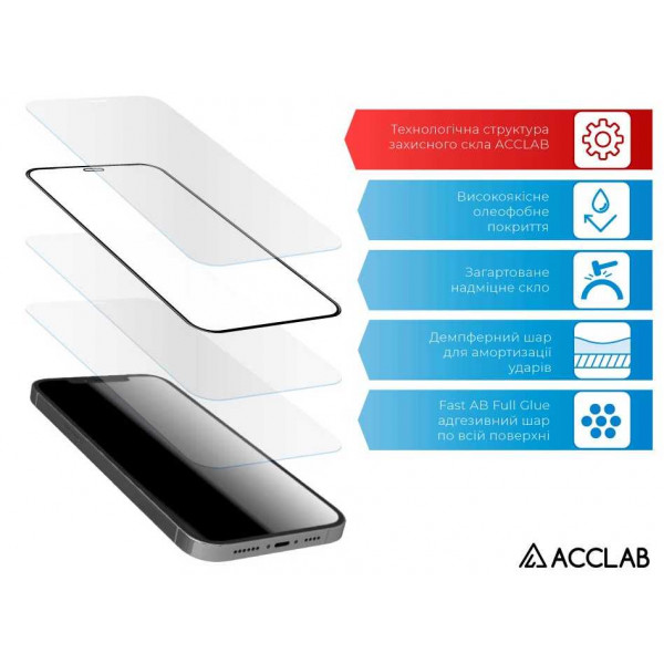Фото - Защитное стекло для смартфона ACCLAB Full Glue for Moto G8 Power Lite Paper pack (1283126518591)