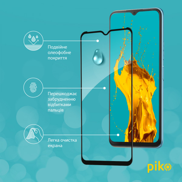 Фото - Защитное стекло для смартфона Piko Full Glue for Tecno Spark 8 Black (1283126533105)