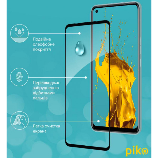Фото - Защитное стекло для смартфона Piko Full Glue for Tecno Camon 16 Paper pack (1283126539541)
