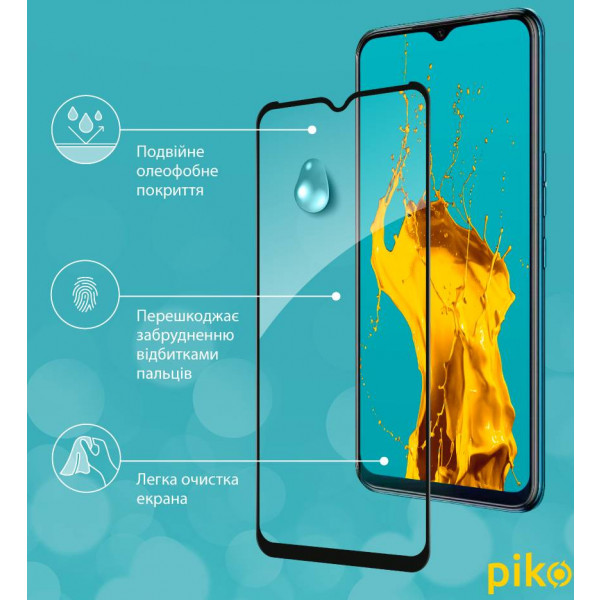 Фото - Защитное стекло для смартфона Piko Full Glue for Tecno Spark 8T (1283126542282)
