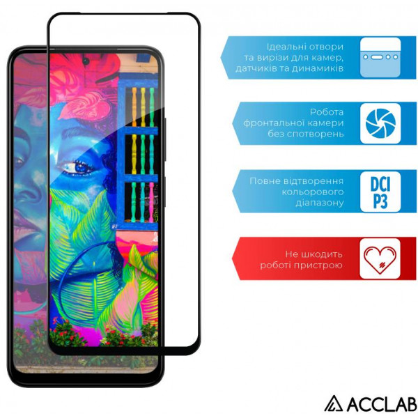 Фото - Защитное стекло для смартфона ACCLAB Full Glue for Xiaomi Redmi Note 12S (1283126564987)