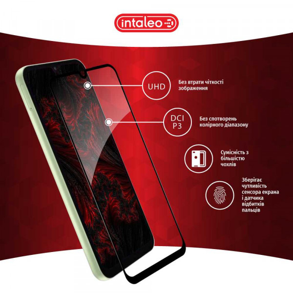 Фото - Защитное стекло для смартфона Intaleo Full Glue for Samsung A24 (1283126573712)