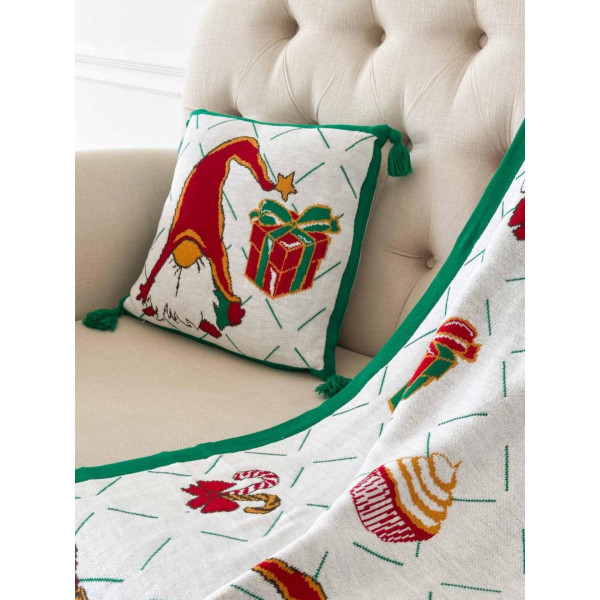 Фото - Плед полуторный Прованс Снеговик 130х170 см (028051)