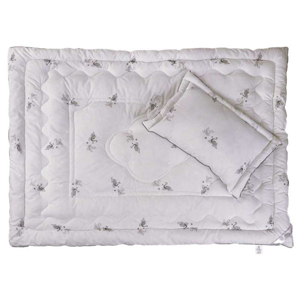 Фото - Одеяло детское зима Руно 140х105 из искусственного лебединого пуха (320.52_Silver Swan_demi)