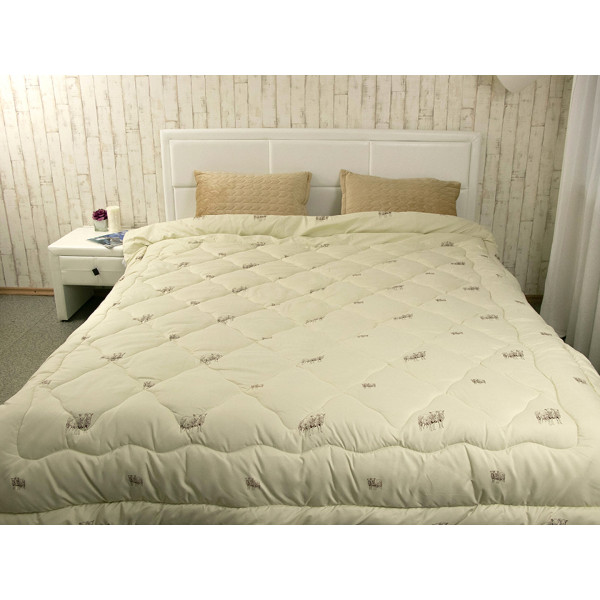 Фото - Одеяло всесезонное полуторное Руно 155х210 см шерстяная Comfort+ Sheep (317.52ПШК+У_Sheep)