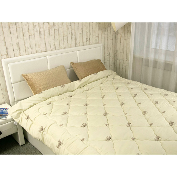 Фото - Одеяло всесезонное полуторное Руно 155х210 см шерстяная Comfort+ Sheep (317.52ПШК+У_Sheep)