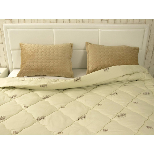 Фото - Одеяло всесезонное полуторное Руно 155х210 см шерстяная Comfort+ Sheep (317.52ПШК+У_Sheep)