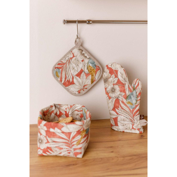 Фото - Хлебница Прованс Птичка на терракоте 17х18х18 см (034809)