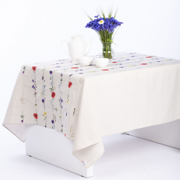 Фото - Скатерть прямоугольная Едельвіка Полевые цветы 220х150 (46-23/00)
