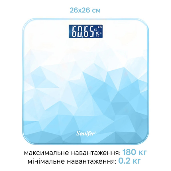 Фото - Весы напольные Sonifer SF-1909 blue