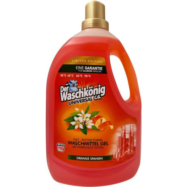 Фото - Гель для стирки Waschkonig UNIVERSAL ORANGE SPANIEN 3,305 л (4260418936018)