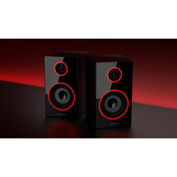 Фото - Уценка - Компьютерная акустика компактная 2.0 REAL-EL S-415 Black (EL121200017)