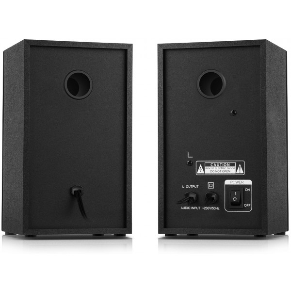 Фото - Уценка - Компьютерная акустика компактная 2.0 REAL-EL S-415 Black (EL121200017)