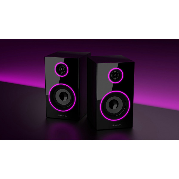 Фото - Уценка - Компьютерная акустика компактная 2.0 REAL-EL S-415 Black (EL121200017)