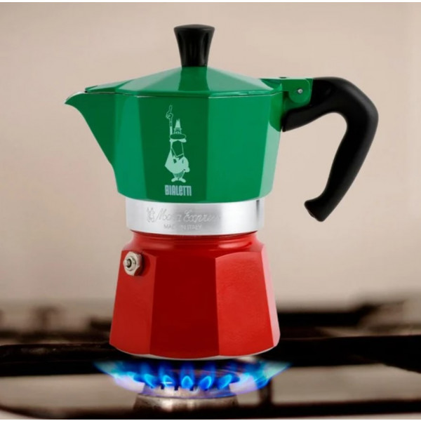 Фото - Кофеварка гейзерная Bialetti Moka Express Italia (0005323)