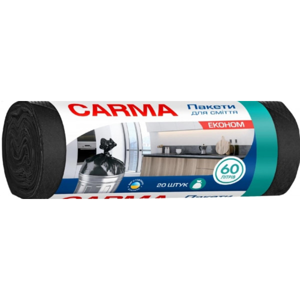 Фото - Пакет мусорный Carma 60 л (4823098414704)