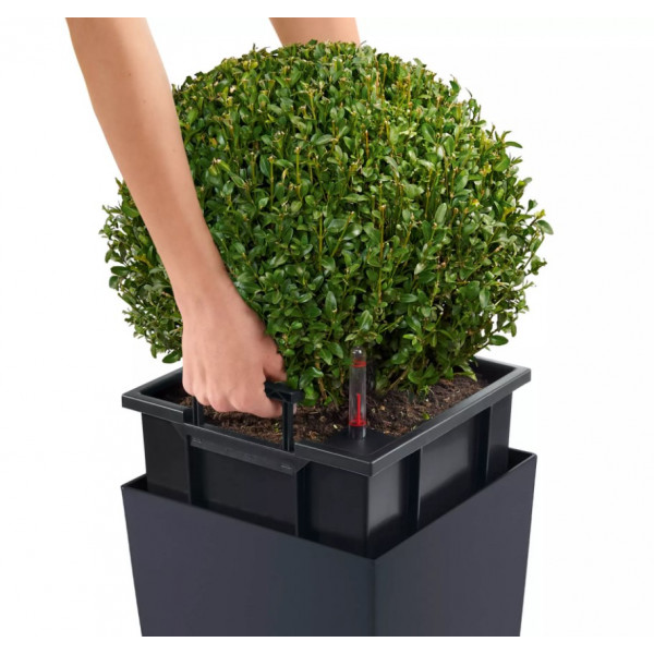 Фото - Вазон Lechuza 30/56 CUBICO Color Серый 13138