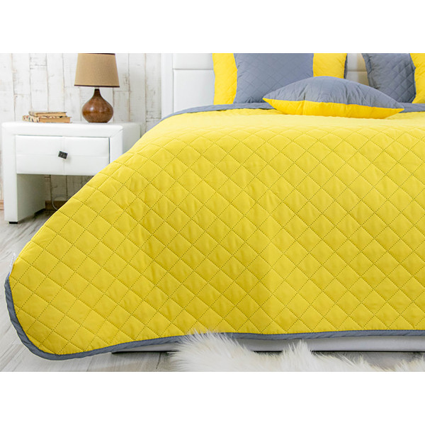 Фото - Покрывало двуспальное Руно 220х240 Yellow Grey (330.52У_Yellow Grey)