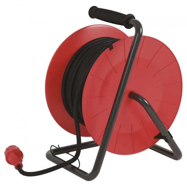 Фото - Удлинитель 220В EMOS на катушке P08225, 4 розетки, 25 м, резина