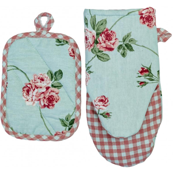 Фото - Набор прихваток Прованс Розочки 29х15 см (035694) Фото - Набор прихваток Прованс Розочки 29х15 см (035694)