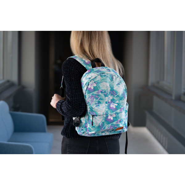 Фото - Рюкзак для ноутбука 2E TeensPack 13'' Wild flowers Green-Blue (2E-BPT6114GB)