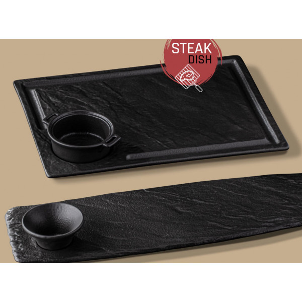 Фото - Блюдо Wilmax Slatestone Black 32.5х10 см (WL-661132 / A)