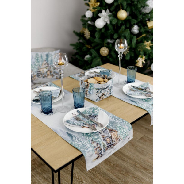 Фото - Скатерть раннер Прованс Сказочные гномы 40х140 см (038433)