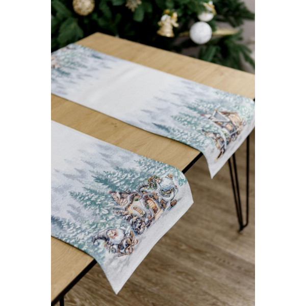Фото - Скатерть раннер Прованс Сказочные гномы 40х140 см (038433)
