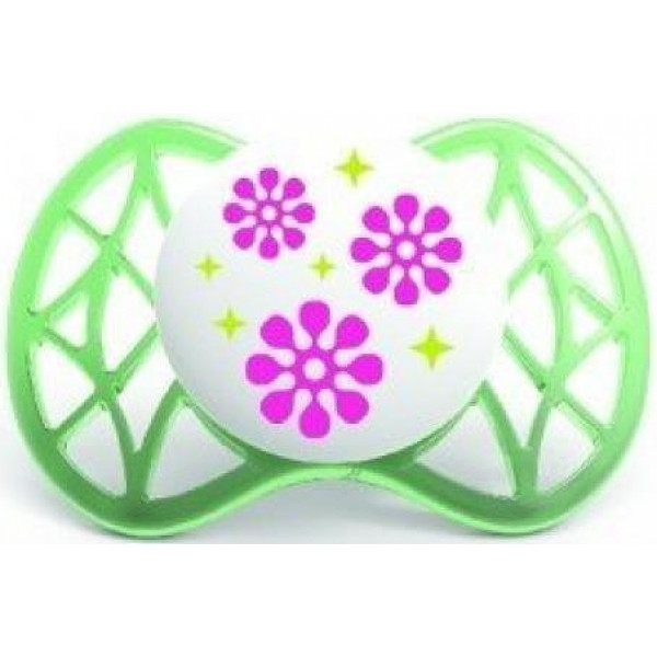 Фото - Ортодонтическая пустышка Nuvita Air 0м+ 2 шт. для девочки (NV7060Girl)