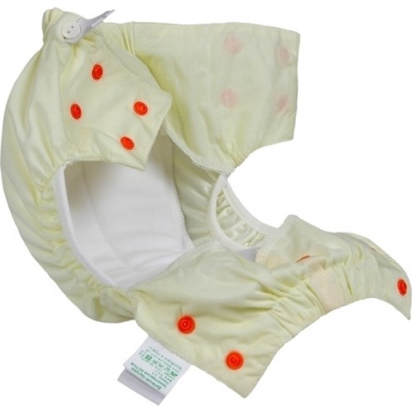 Фото - Подгузник многоразовый ЕКО ПУПС Active Premium 12-17 (76-87), с вкладышем Abso Maxi (Желтый) (ТП3ВК4-4ж)