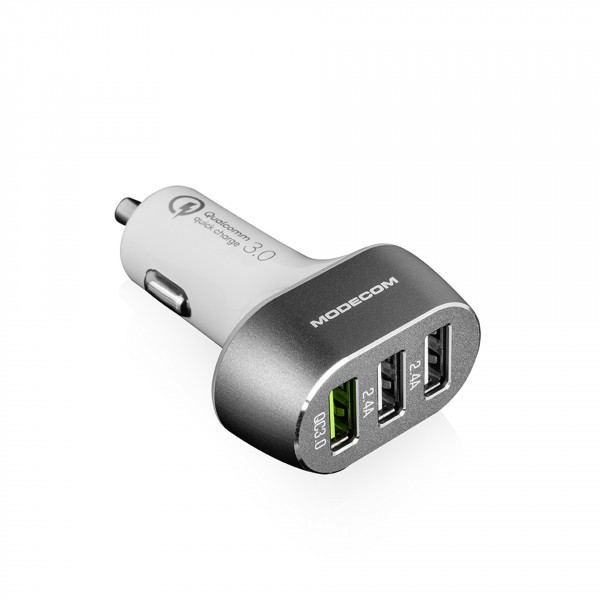 Фото - Автомобильное зарядное устройство Modecom 3xUSB 2.4A 2xUSB Ports White (ZT-MC-CU3-05)