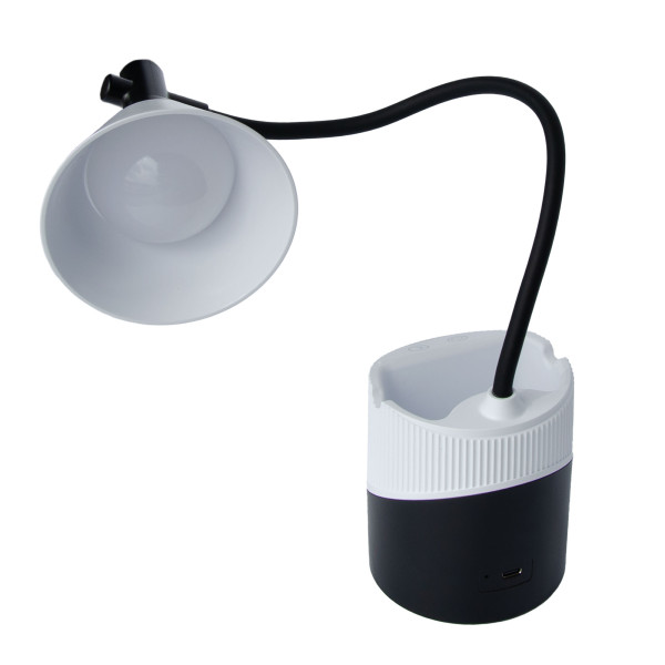 Фото - Настольная лампа Євросвітло Ridy-С4-PWR 4Вт бело-черная (000059889)