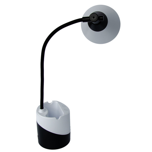 Фото - Настольная лампа Євросвітло Ridy-С4-PWR 4Вт бело-черная (000059889)