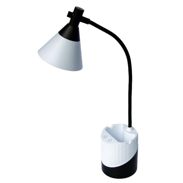 Фото - Настольная лампа Євросвітло Ridy-С4-PWR 4Вт бело-черная (000059889)