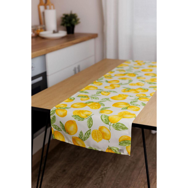 Фото - Скатерть раннер Прованс Лимончики 40х140 см (043383)