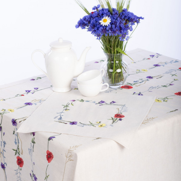Фото - Салфетка для сервировки Едельвіка Полевые цветы 40х40 (41-23/00)