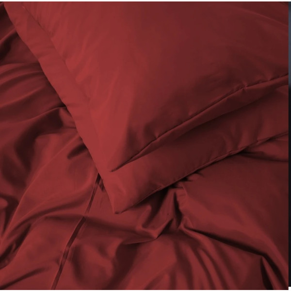 Фото - Простынь двуспальная MirSon Soft Elegance №19-1655 Garnet 180х200 см (2200010917833)