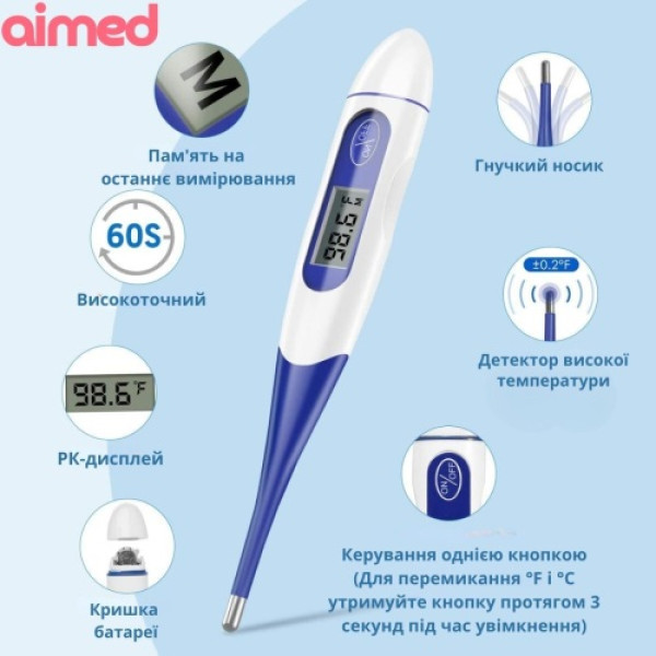 Фото - Термометр AIMED Temp Master (AI-temp3_bl)