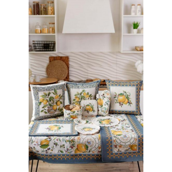 Фото - Подушка декоративная Прованс Сочные лимоны 45х45 см (035510)