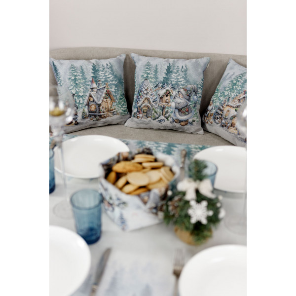 Фото - Подушка стандартная Прованс Сказочные гномы Салазки 45х45 см (038475)