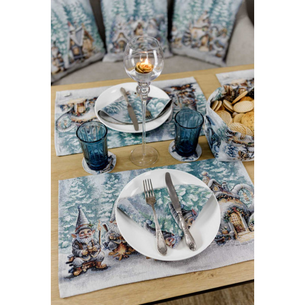 Фото - Подушка стандартная Прованс Сказочные гномы Салазки 45х45 см (038475)