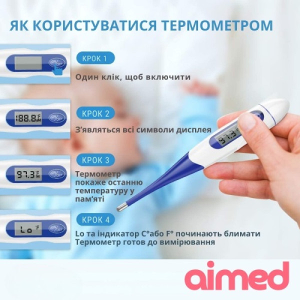 Фото - Термометр AIMED Temp Master (AI-temp3_bl)