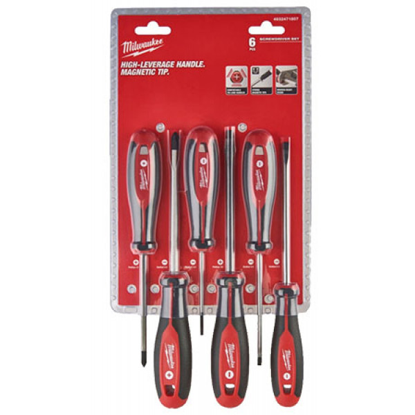 Фото - Набор отверток Milwaukee PH/SL 6 шт. (4932471807) Фото - Набор отверток Milwaukee PH/SL 6 шт. (4932471807)