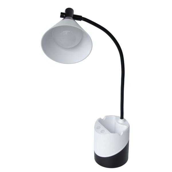 Фото - Настольная лампа Євросвітло Ridy-С4-PWR 4Вт бело-черная (000059889)
