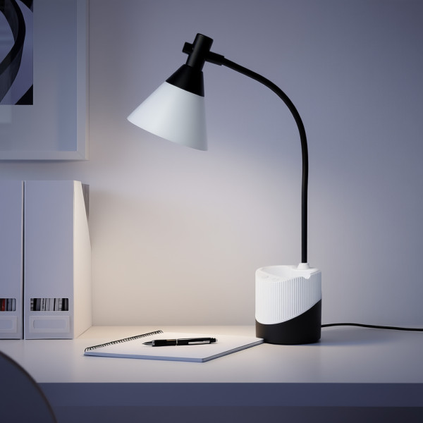 Фото - Настольная лампа Євросвітло Ridy-С4-PWR 4Вт бело-черная (000059889)